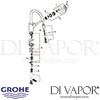 Grohe Concetto Single-Lever Sink Mixer Kitchen Tap Spares